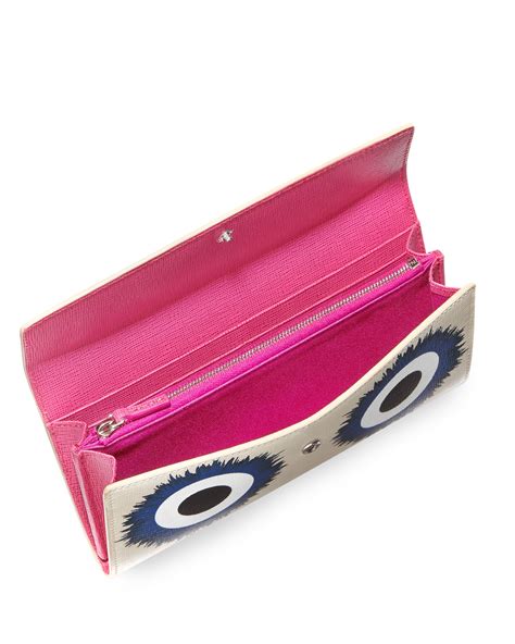 fendi monster continental wallet multicolor